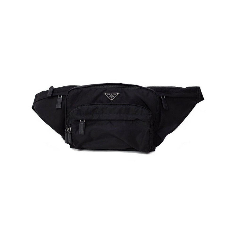 Prada Bum Bag Belt Black Body bag Waist Body - Picture 2 of 5